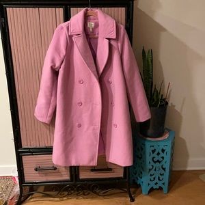 Pink Fleece Winter Coat